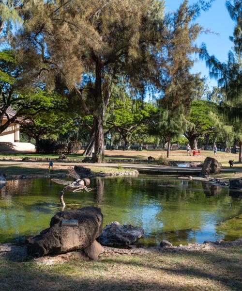 Honolulu'daki en çok ziyaret edilen simge yapılardan biri.