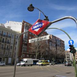 Diego de León Metro Station