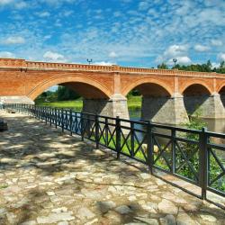 The old brick bridge across the Venta, Кулдіга
