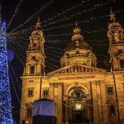Christmas Market at St Stephen's Basilica, Budapest