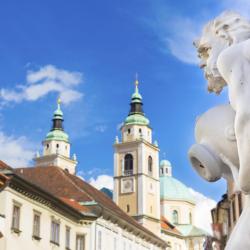 Robba Fountain - Fountain of Three Carniolan Rivers, Lubiana