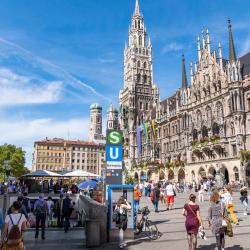 Marienplatz a radnice, Mnichov