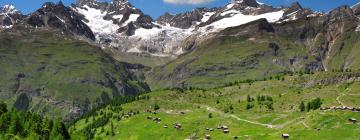 Chalets de montaña en Alpes Suizos