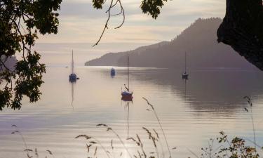 Viesnīcas uz salas Pender Island