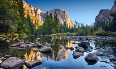 Chaty v regionu Yosemitský národní park