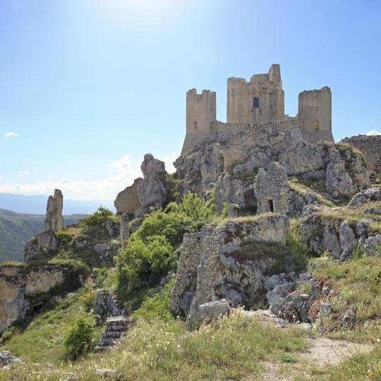 The highest fortress in the Apennines, Rocca Calascio.