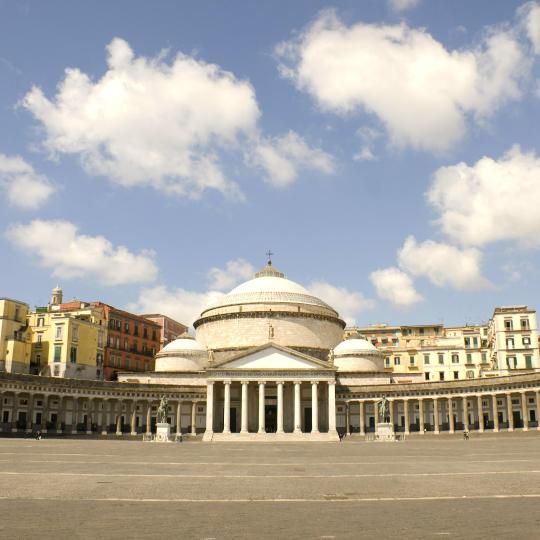 Pizza and coffee in Naples