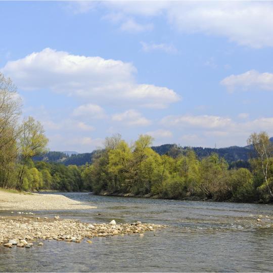 Ruta ciclista por el río Mura