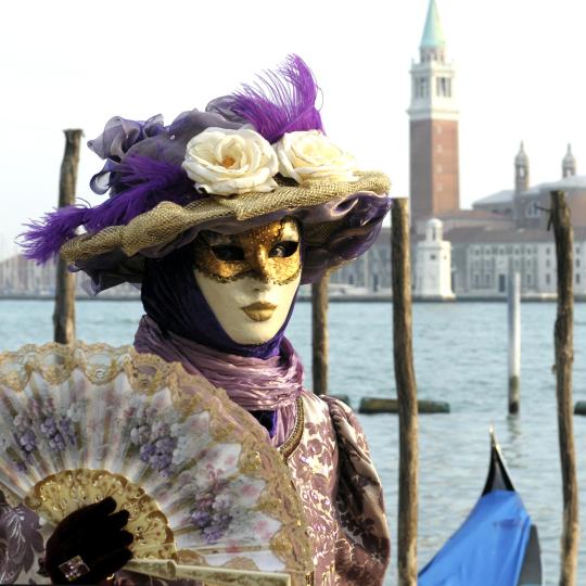 Dressing up for Venice Carnival