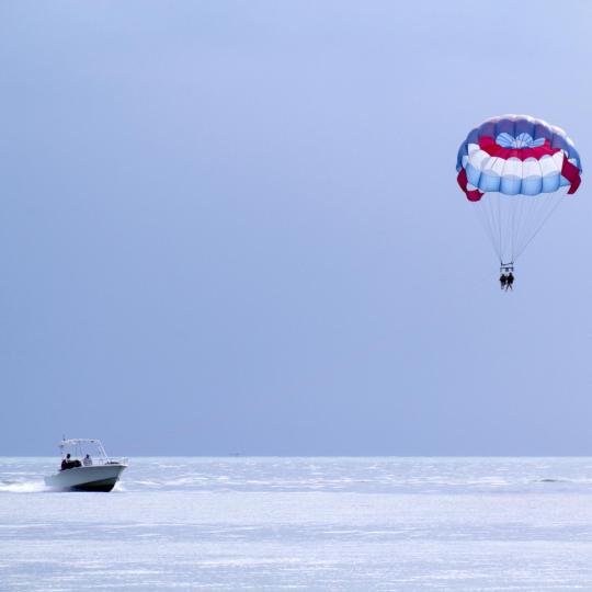 Ski nautique, jet ski et parachute ascensionnel