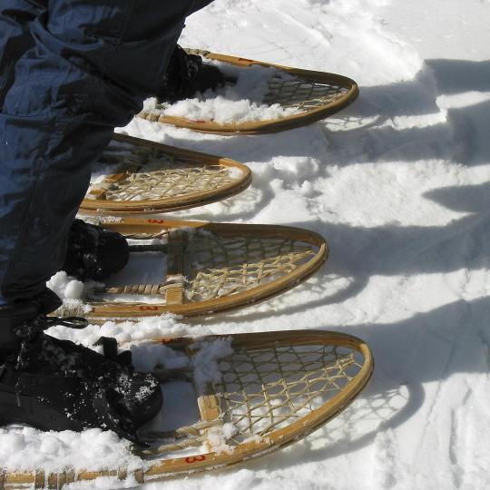 Raquettes à la station de ski Les Rousses