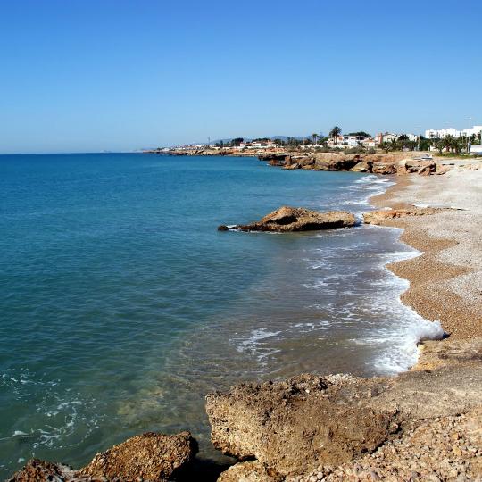 Het centrum van Vinaròs en Playa del Fortín