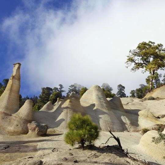 Het maanlandschap van het Vilaflor-pad