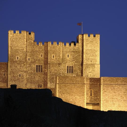 A formidable English fortress at Dover Castle