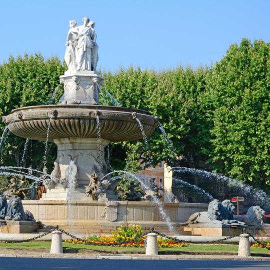 Il Cours Mirbeau ad Aix-en-Provence