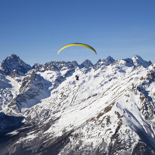 Paragliding from Col Rodella