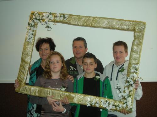 Tom Angelé en kinderen