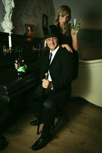 Chris Erkelens en een bevriend fotomodel