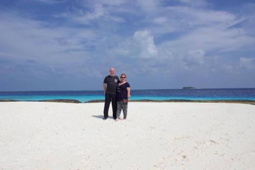 Ian and Alison Wardle honeymoon in the Maldives 2016