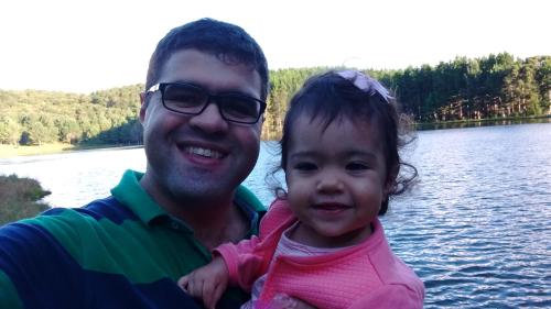 NIlton e sua filha Marina