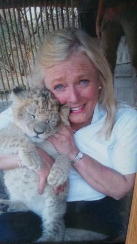 Me and a little cat that will get to be a big cat