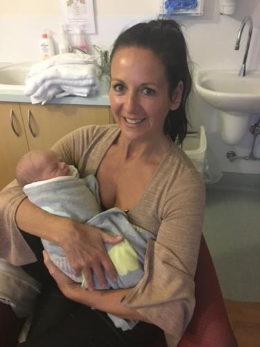 Tracey with her little grandson Texas