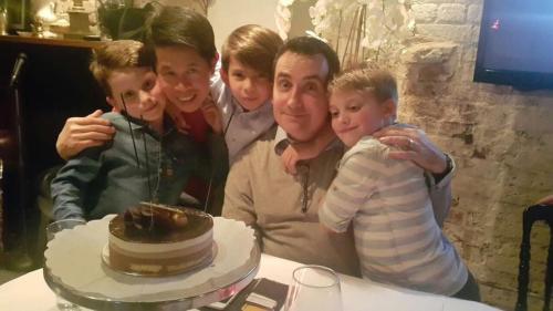 Shane, Lewis and our three boys