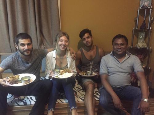 Guest Having Nepali Dinner